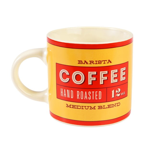 Czerwono-kremowy ceramiczny kubek 350 ml Barista – Rex London