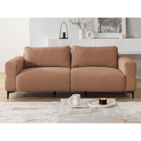 Sofa w kolorze terakoty 217 cm Helio – Ropez-image-1