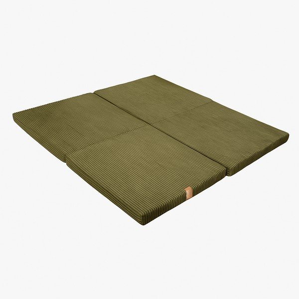 Mata do zabawy dla dzieci w kolorze khaki 120x120 cm – Meowbaby