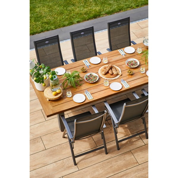 Ciemnoszare metalowe krzesło ogrodowe Salvatore – Hartman-image-4