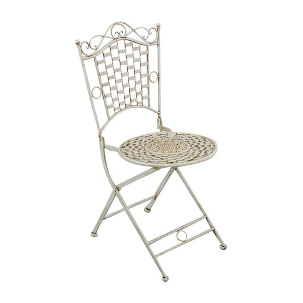 Białe żelazne krzesło składane Crido Consulting Félipe