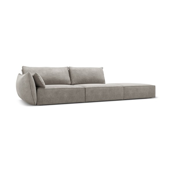 Jasnoszary szezlong (lewostronny) Vanda – Mazzini Sofas-image-2