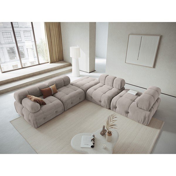 Jasnoszary moduł sofy Ferento – Cosmopolitan Design-image-1