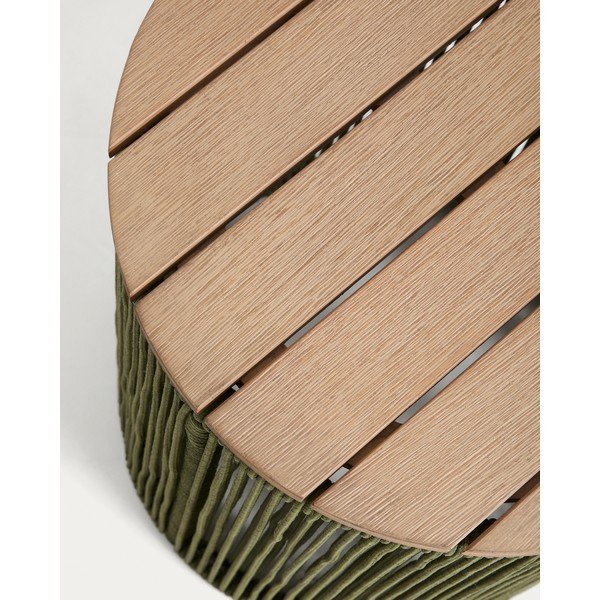 Okrągły stolik ogrodowy z blatem z drewna akacjowego ø 40 cm Dandara – Kave Home-image-4
