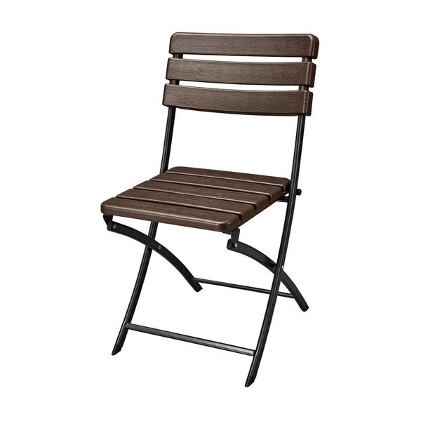 Brązowe metalowe krzesła ogrodowe zestaw 2 szt. Tabora – Garden Pleasure