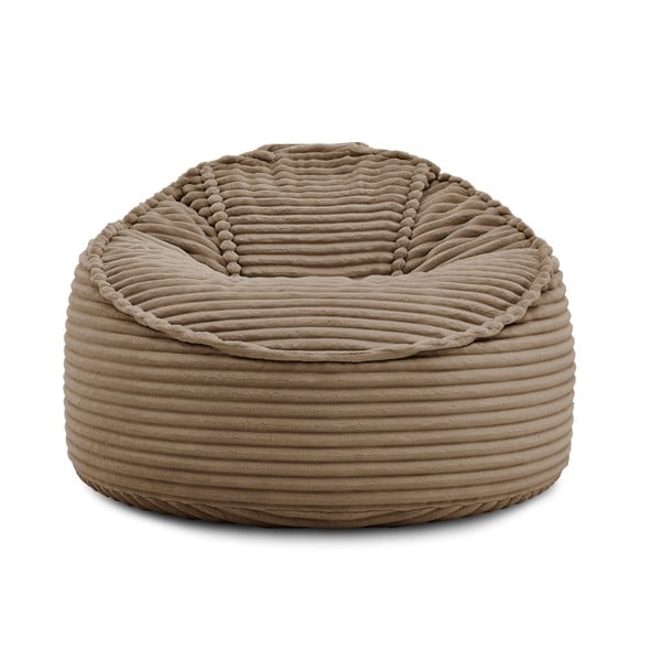 Brązowy sztruksowy worek do siedzenia Socrate – Bobochic Paris