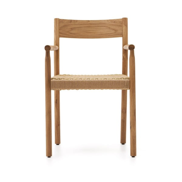 Krzesło z litego drewna dębowego w naturalnym kolorze Yalia – Kave Home-image-4