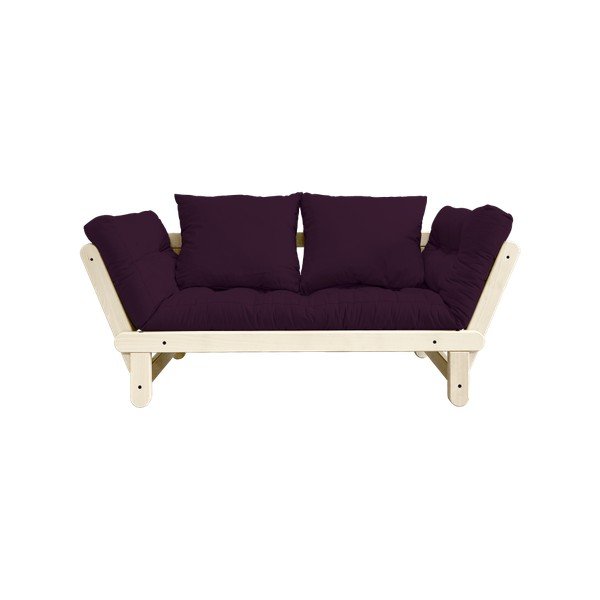 Sofa rozkładana Karup Beat Natural/Purple Plum-image-2