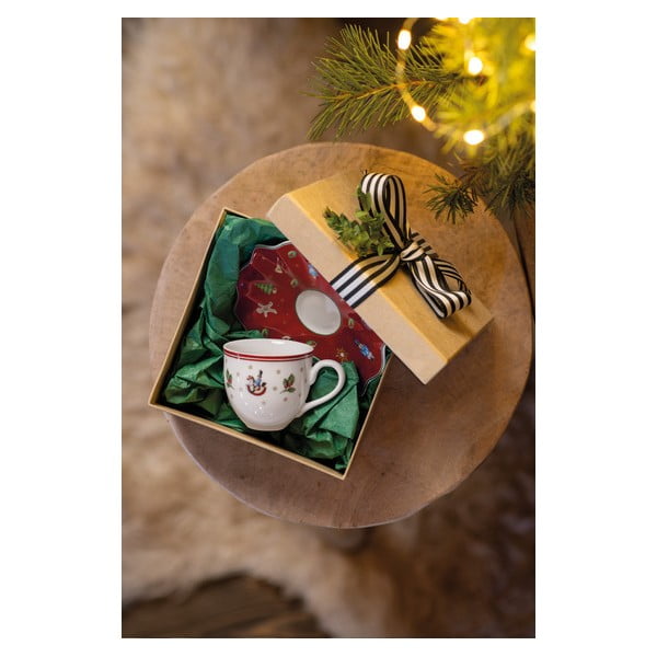 Biała porcelanowa filiżanka z motywem świątecznym Villeroy & Boch-image-1