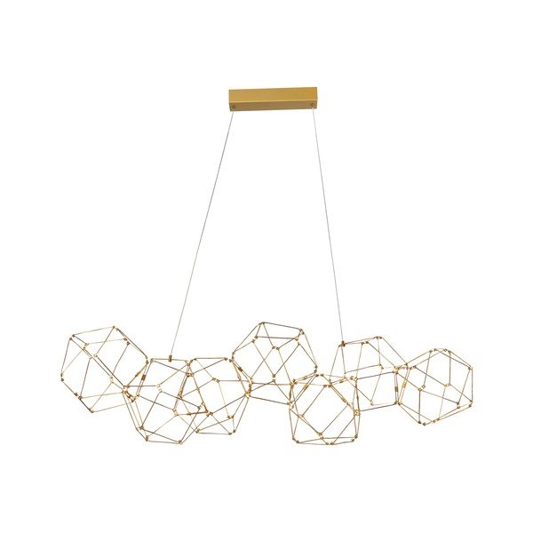 Aluminiowa lampa wisząca LED w kolorze złota Nebula – Nova Luce