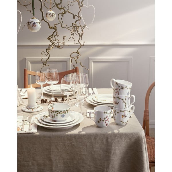 Porcelanowy świecznik ze świątecznym motywem Hammershøi Christmas – Kähler Design-image-2