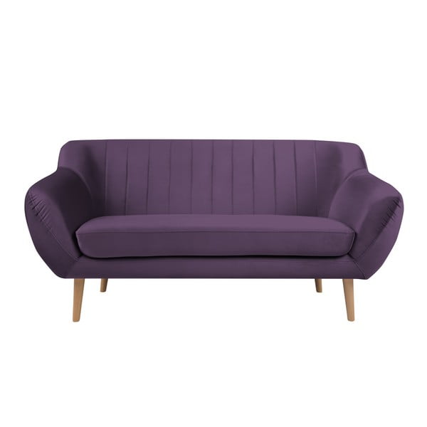 Fioletowa sofa 2-osobowa Mazzini Sofas Benito