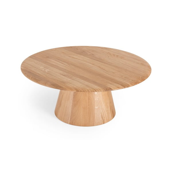 Okrągły stolik z litego drewna dębowego ø 80 cm Mushroom – Gazzda