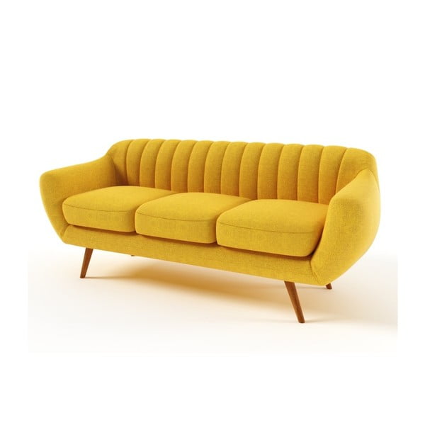 Żółta
  sofa trzyosobowa Wintech Azzurre