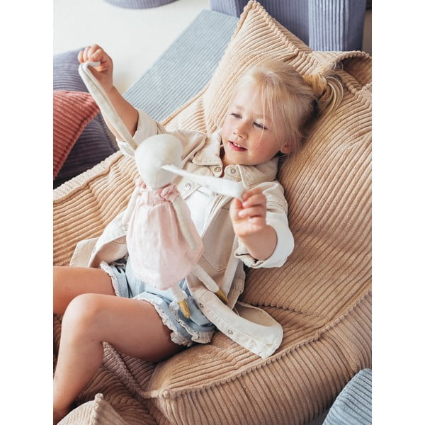 Jasnobrązowy sztruksowy dziecięcy worek do siedzenia Chair – Wigiwama-image-4