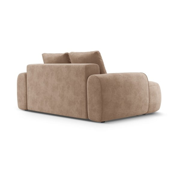 Jasnobrązowa aksamitna sofa 175 cm Linz – Cosmopolitan Design-image-3
