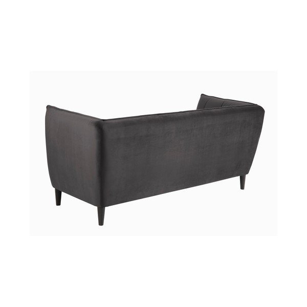 Ciemnoszara aksamitna sofa Actona Jonna-image-1
