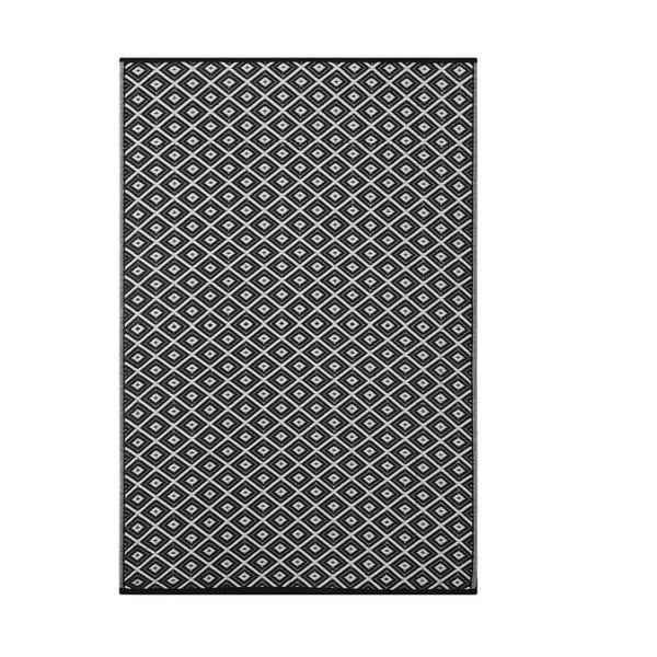 Czarno-biały dwustronny dywan zewnętrzny Green Decore Brokena, 120x180 cm
