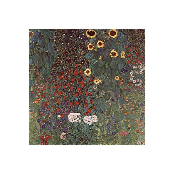 Reprodukcja obrazu Gustava Klimta - Country Garden with Sunflowers, 30x30 cm