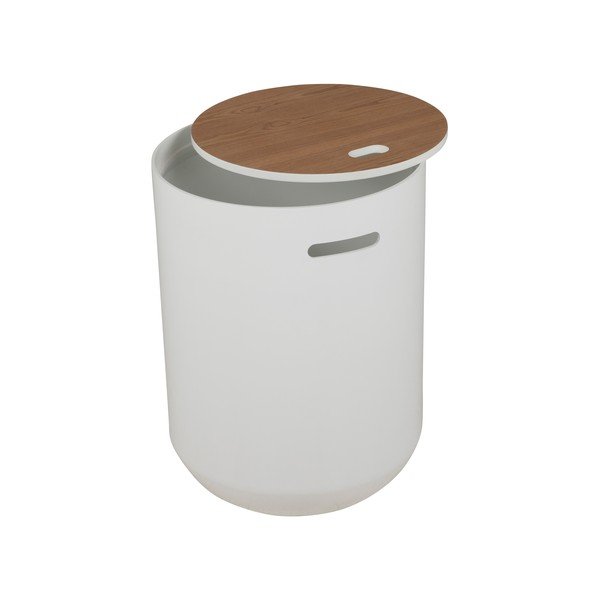 Biały stolik Canett Olivia, ⌀ 39 cm-image-2