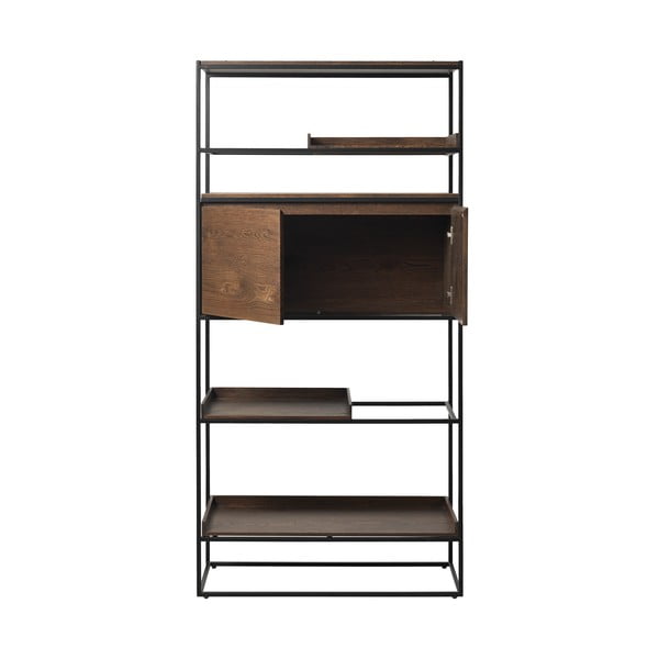 Regał z detalami w dekorze dębowym Unique Furniture Rivoli-image-2
