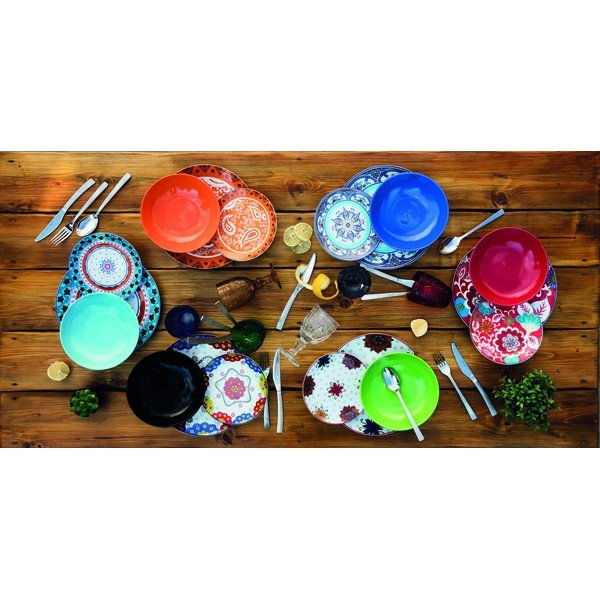 18-częściowy komplet porcelanowych naczyń Villa d'Este Folie-image-1