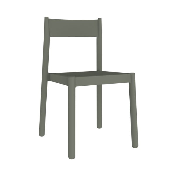 Zestaw 4 szarozielonych krzeseł ogrodowych Resol Danna