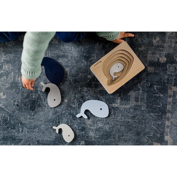 Drewniane puzzle Whale – Kindsgut-image-1