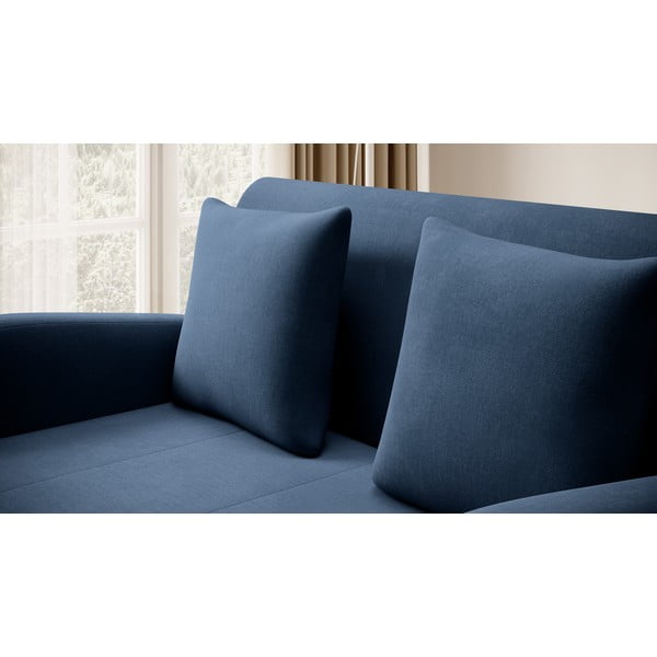 Niebieska aksamitna rozkładana sofa 130 cm Ario – ELTAP-image-4