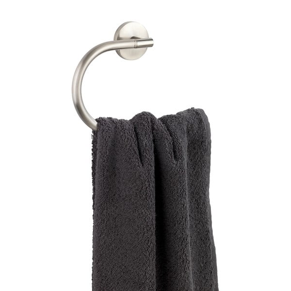 Ścienny uchwyt na ręczniki z matowego metalu nierdzewnego Wenko Cuba-image-3