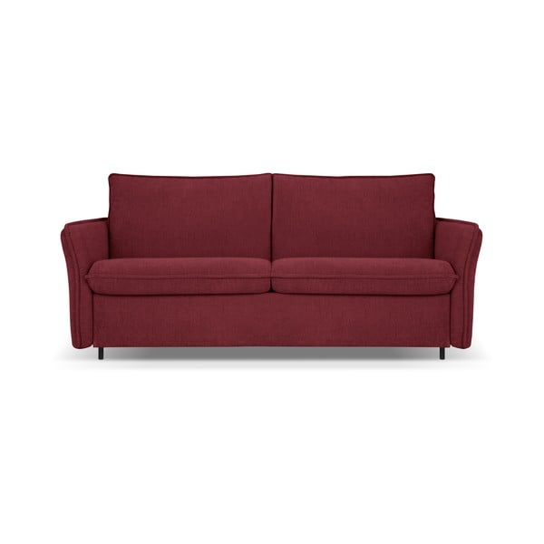 Bordowa rozkładana sofa 166 cm Dalida – Micadoni Home