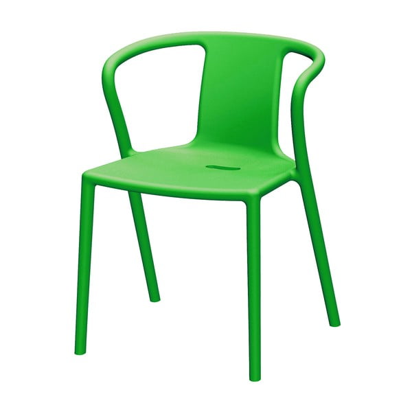 Zielone krzesło z podłokietnikami Magis Air