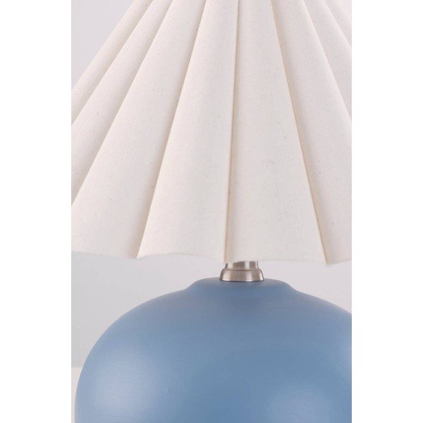 Biała/niebieska lampa stołowa ceramiczna (wysokość 34 cm) Crasso – Jotex-image-3