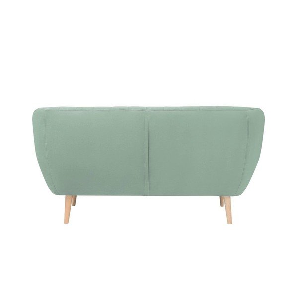 Miętowa aksamitna sofa Mazzini Sofas Sardaigne, 158 cm-image-3