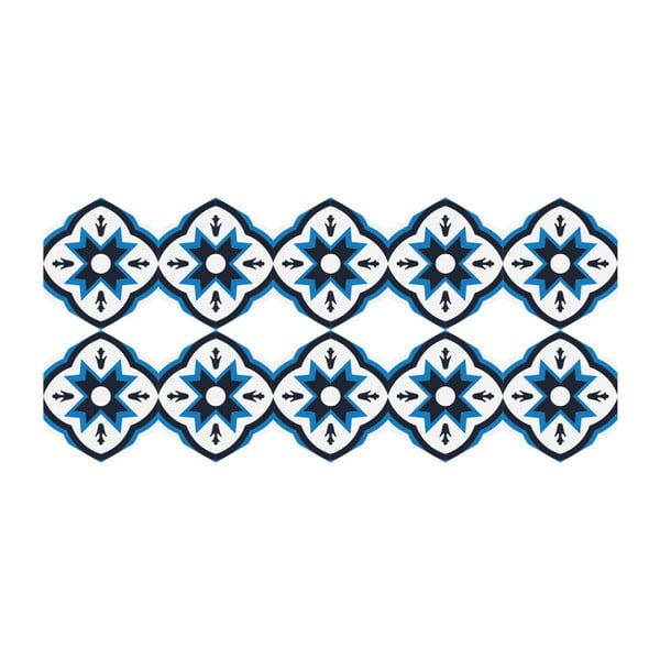 Zestaw 10 naklejek na podłogę Ambiance Floor Stickers Hexagons Felica, 40x90 cm