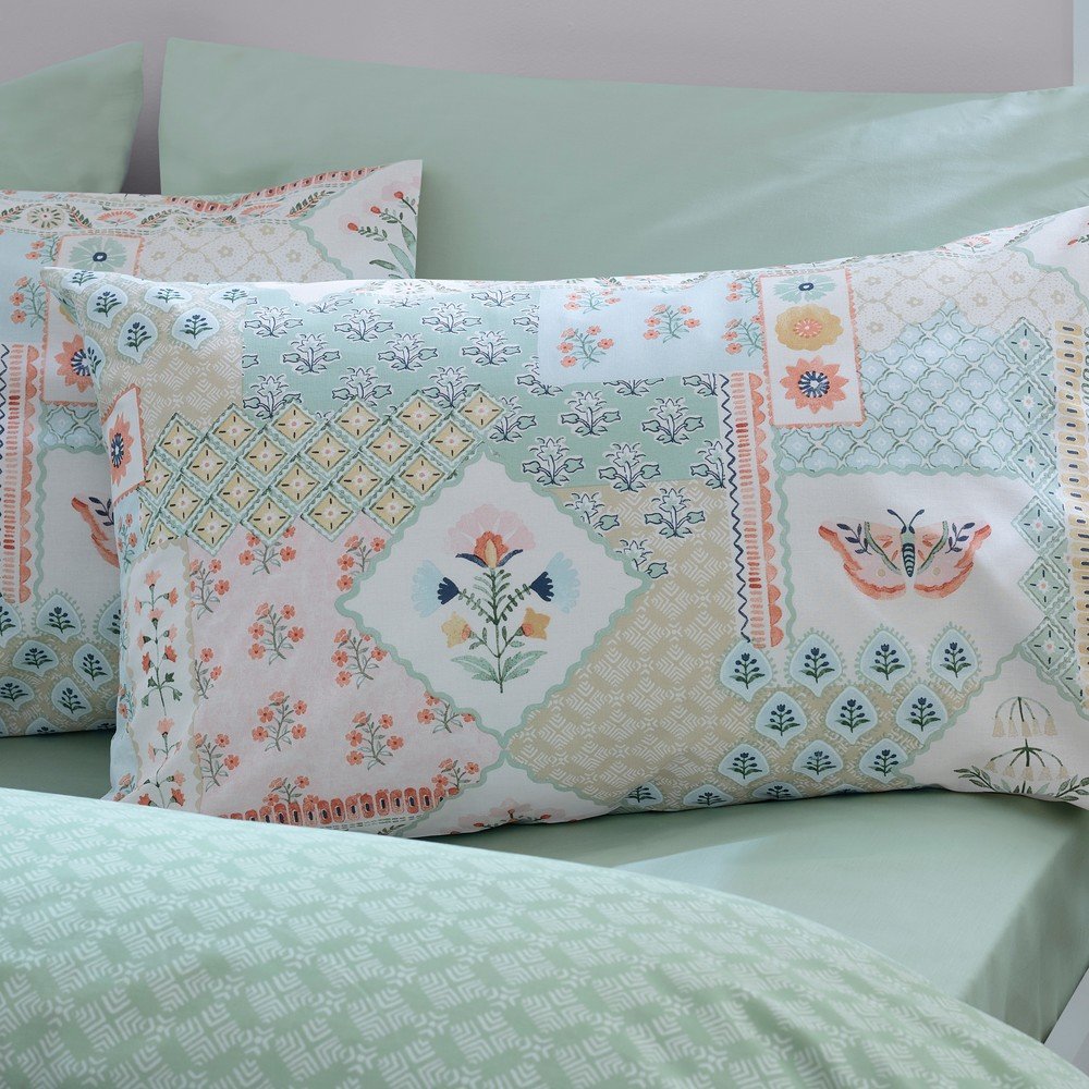 Pościel dwuosobowa 3-częściowa 200x200 cm Folk Patchwork – Catherine Lansfield (zdjęcie 4)