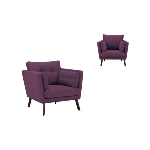 Fioletowy fotel Mazzini Sofas Elena-image-2