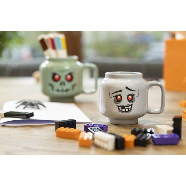 Szary ceramiczny kubek dla dzieci do latte 255 ml Zombie – LEGO®-image-1