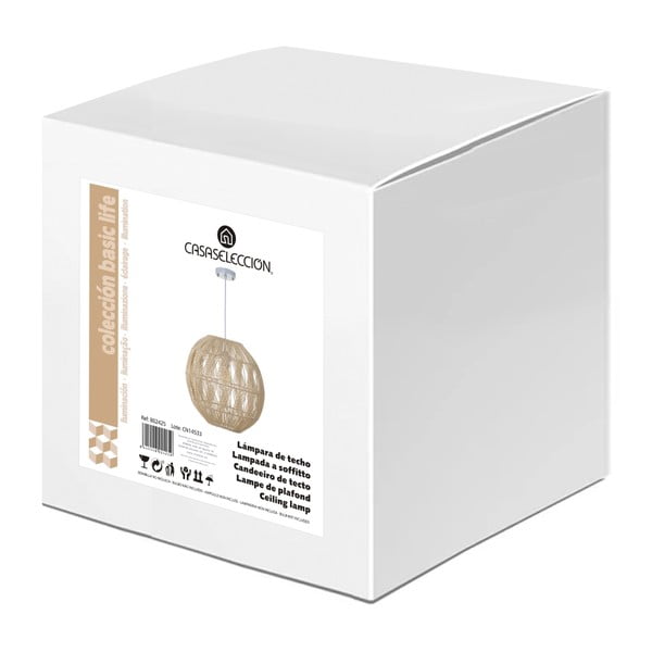 Naturalna rattanowa lampa sufitowa ø 37 cm Natural Way – Casa Selección-image-4