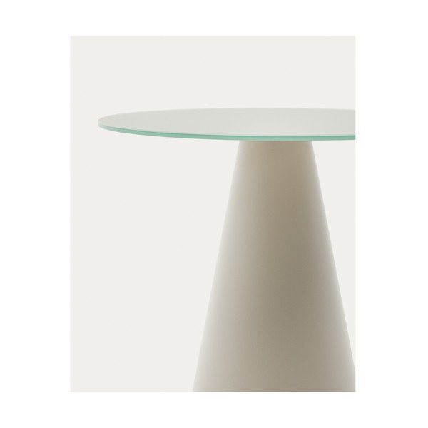 Okrągły stolik ze szklanym blatem ø 50 cm Wilshire – Kave Home-image-4