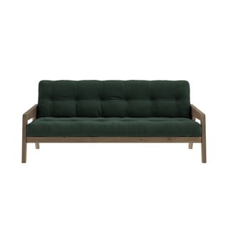 Zielona sztruksowa rozkładana sofa 204 cm Grab – Karup Design