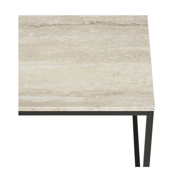 Stolik w dekorze kamienia 45x45 cm Vita – House Nordic-image-3