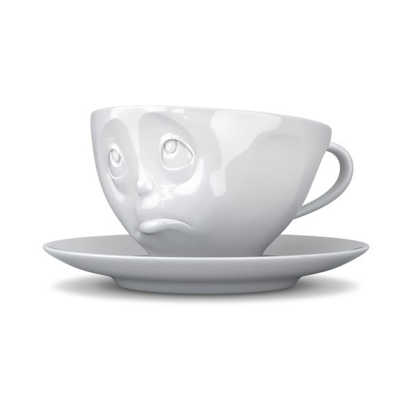 Biała porcelanowa nadąsana filiżanka Oh please 58products, 200 ml-image-1