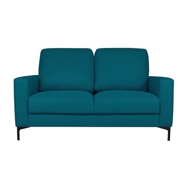 Turkusowa sofa 2-osobowa Cosmopolitan design Atlanta