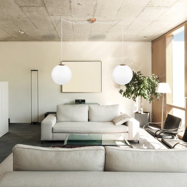 Lampa Tsuki M Elementary, opal matte/copper/white/copper-image-3