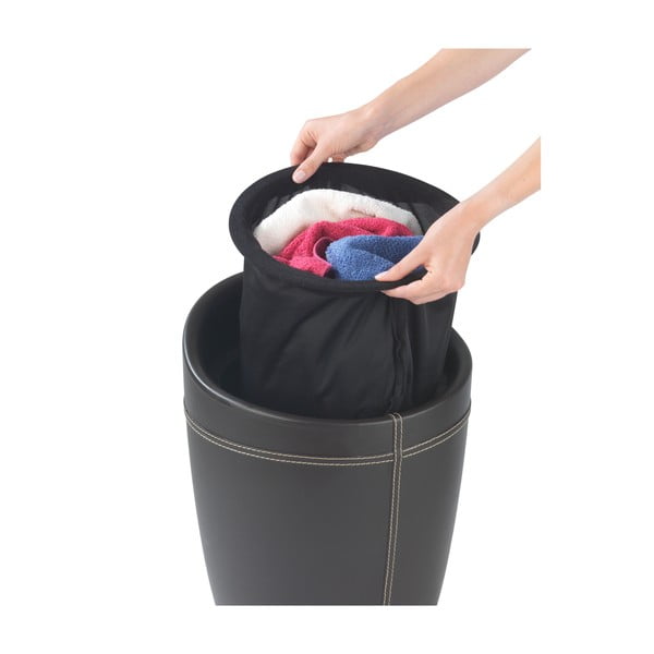 Kosz na pranie i taboret w jednym Wenko Linen Look, 20 l-image-2