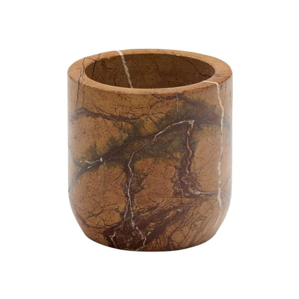 Marmurowy kubek na szczoteczki do zębów w naturalnym kolorze Spalsh – Kave Home