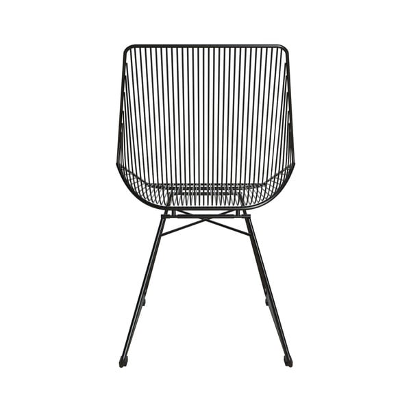 Czarne metalowe krzesło CosmoLiving by Cosmopolitan Ellis-image-4