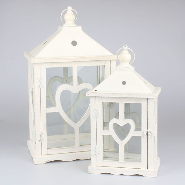 Zestaw 2 lampionów Melody White