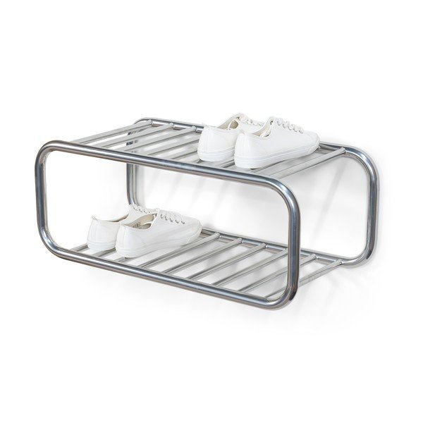 Metalowa wisząca szafka na buty w kolorze srebra 72x28x35 cm Retro – Spinder Design-image-3